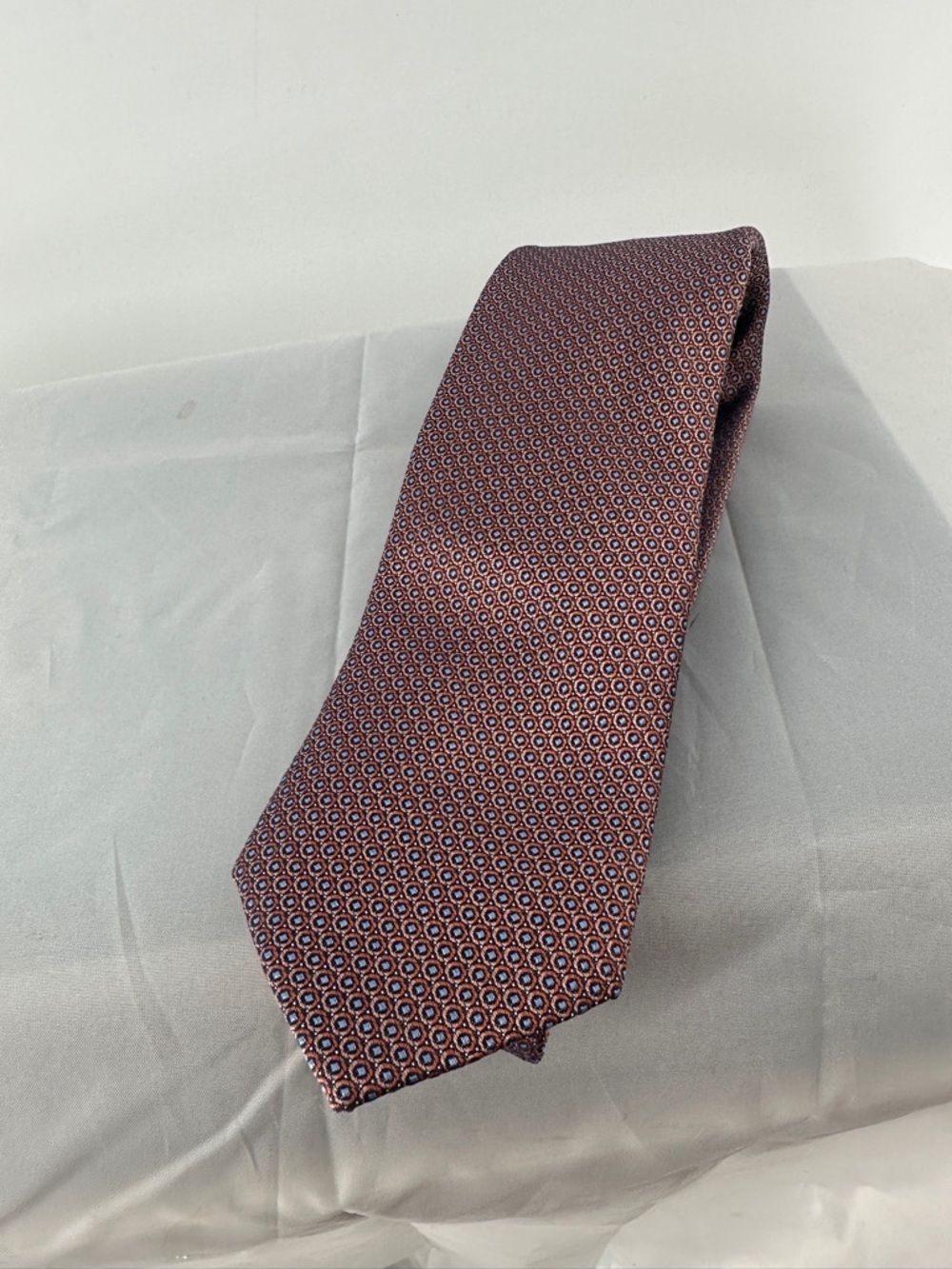 Pronto Uomo red and blue silk tie
